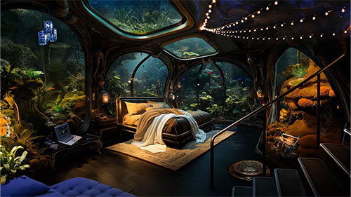 Bedroom Aquarium Live Wallpaper