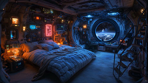 Space Room Atmosphere Live Wallpaper