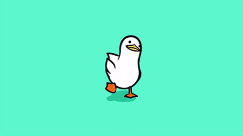 Walking Duck Colorful Live Wallpaper